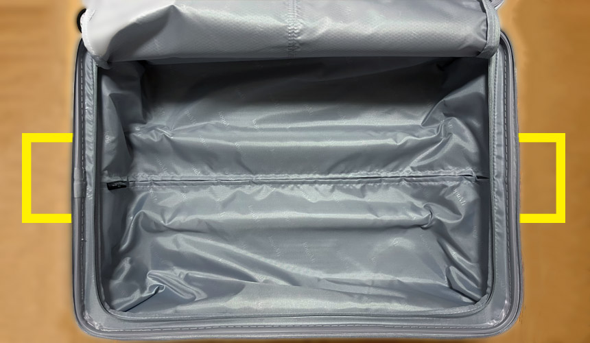 内側のキャリーバーの位置