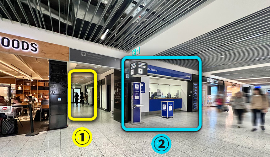 フランクフルト空港 免税カウンター